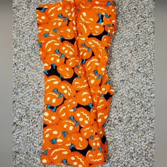 LuLaRoe Pumpkin Leggings One Size - Picture 1 of 2